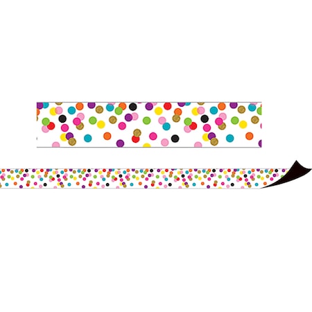 Teacher Created Resources Confetti Magnetic Border, 24 Feet/Pack, PK3 TCR77149